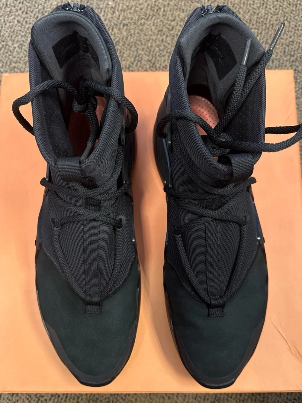 Nike Air Fear of God 1 Triple Black Sneakers - Picture 2 of 6